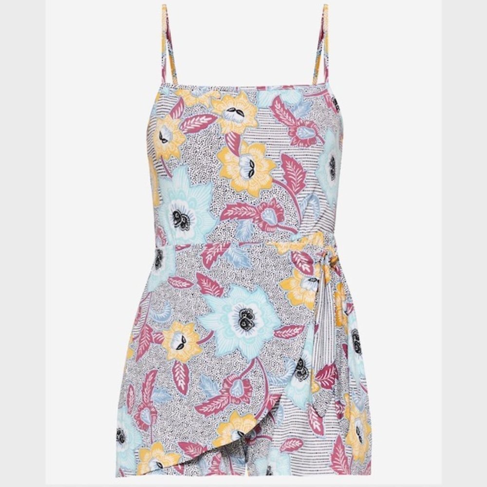 NWT Printed Faux-Wrap Romper | BCBGeneration